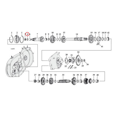 Cometic, o-ring clutch gear | Lieferumfang: Nur ein Teil des abgebildeten Artikels.