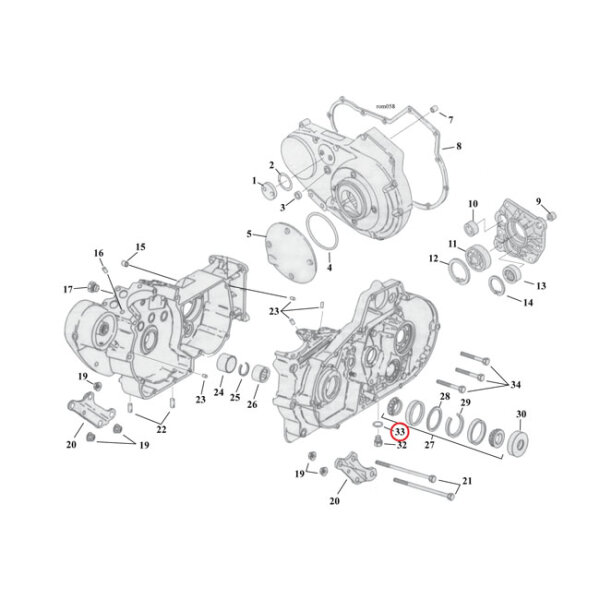 Cometic, O-ring drain/dipstick & oil pump plugs | Lieferumfang: Nur ein Teil des abgebildeten Artikels.