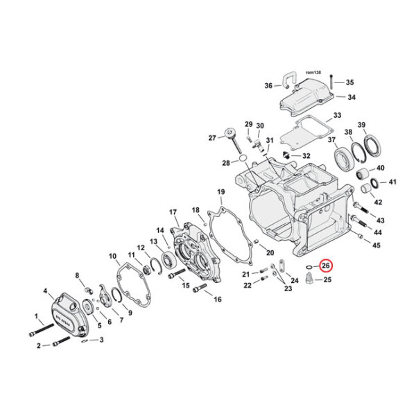 Cometic, O-ring drain/dipstick & oil pump plugs | Lieferumfang: Nur ein Teil des abgebildeten Artikels.