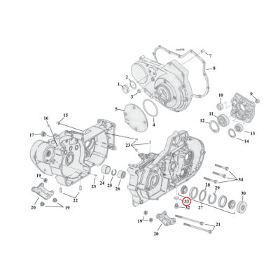 Cometic, O-ring drain/dipstick & oil pump plugs | Lieferumfang: Nur ein Teil des abgebildeten Artikels.