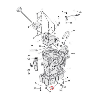 Cometic, O-ring drain/dipstick & oil pump plugs | Lieferumfang: Nur ein Teil des abgebildeten Artikels.
