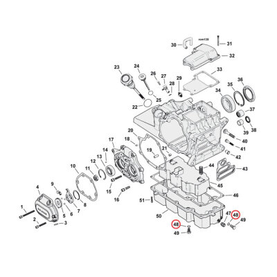 Cometic, O-ring drain/dipstick & oil pump plugs | Lieferumfang: Nur ein Teil des abgebildeten Artikels.