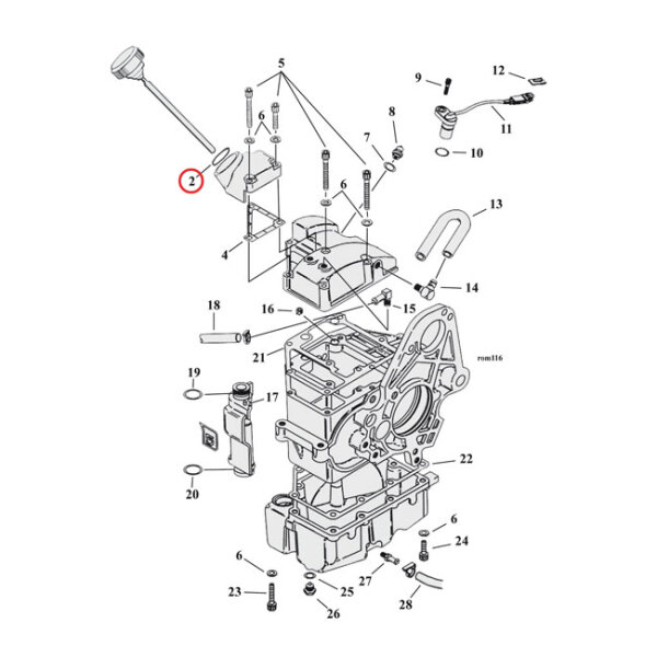 Cometic o-ring, filler cap engine oil | Lieferumfang: Nur...