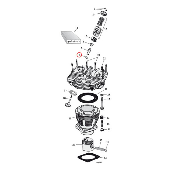 Cometic, valve guide gaskets | Lieferumfang: Nur ein Teil...