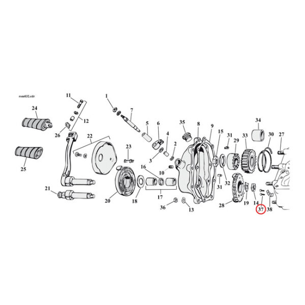 Screw, countersunk head. bumper plate kickstarter |...