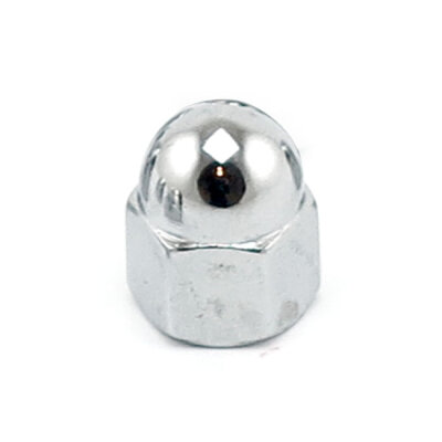 Colony, 10-32 acorn nuts chrome. Low Crown | Lieferumfang: Nur ein Teil des abgebildeten Artikels.