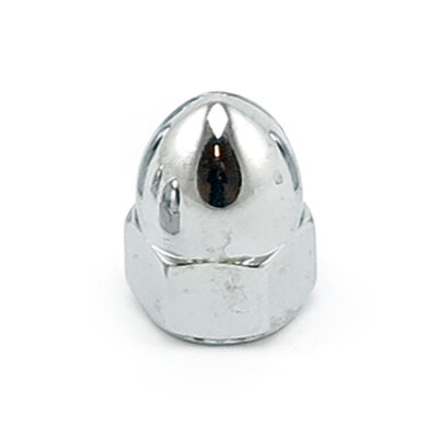 Colony, 3/8-24 acorn nuts chrome. High Crown | Lieferumfang: Nur ein Teil des abgebildeten Artikels.