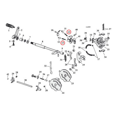 Spring, shifter pawl | Lieferumfang: Nur ein Teil des abgebildeten Artikels.