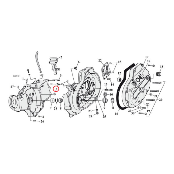 Bushing, shifter shaft | Lieferumfang: Nur ein Teil des...