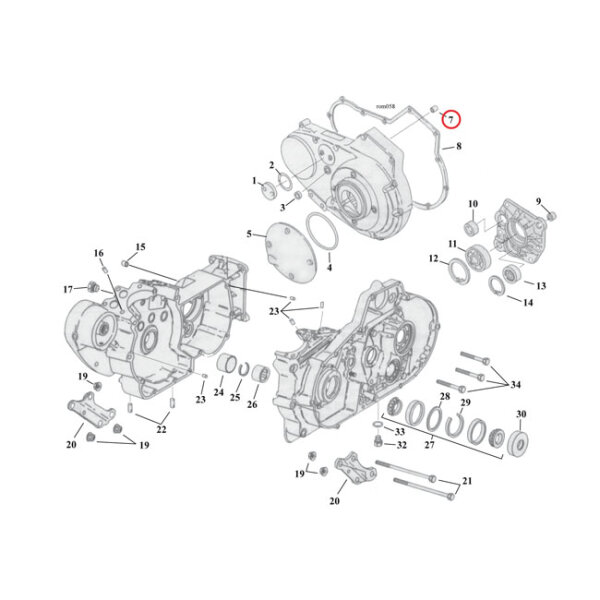Bushing, shifter shaft | Lieferumfang: Nur ein Teil des...