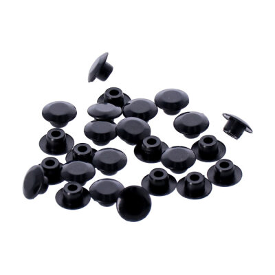 Push-in mushroom allen head plugs 3/8"""". Black | Lieferumfang: Nur ein Teil des abgebildeten Artikels.