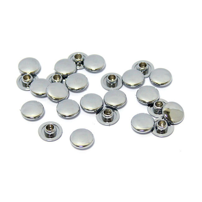 Push-in mushroom allen head plugs M8. Chrome | Lieferumfang: Nur ein Teil des abgebildeten Artikels.