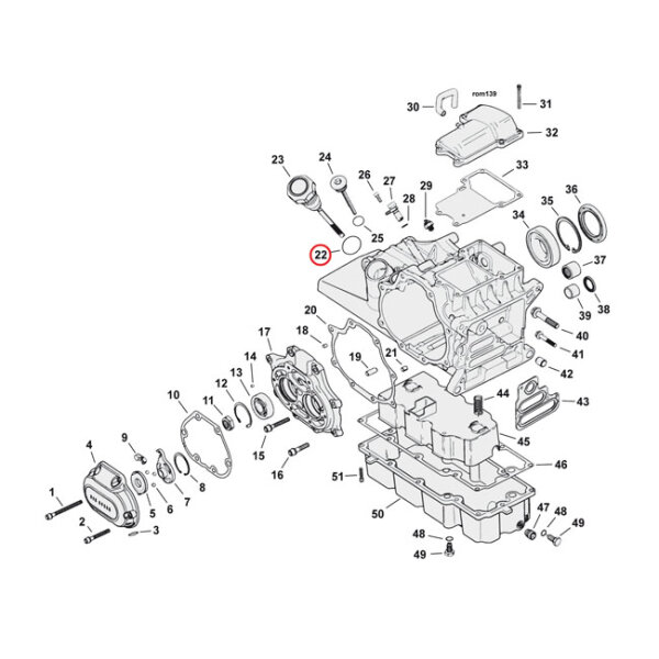 Cometic O-ring, dipstick engine oil | Lieferumfang: Nur...