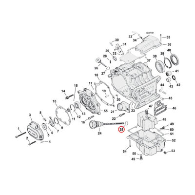 Cometic O-ring, dipstick engine oil | Lieferumfang: Nur ein Teil des abgebildeten Artikels.