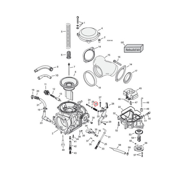 Spring, idle crew Keihin CV carburetor | Lieferumfang: Nur ein Teil des abgebildeten Artikels.