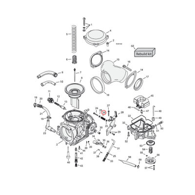 Spring, idle crew Keihin CV carburetor | Lieferumfang: Nur ein Teil des abgebildeten Artikels.