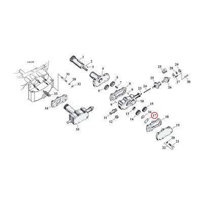 Split washer ret.gear oilpump | Lieferumfang: Nur ein Teil des abgebildeten Artikels.