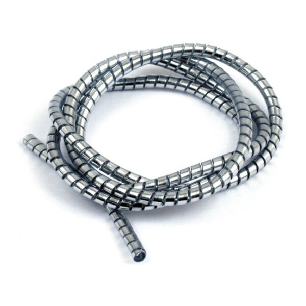 Chrome cable & wire cover, 5ft. (150cm). 6mm id |...