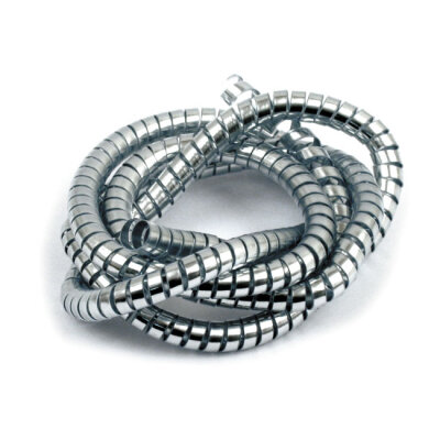 Chrome cable & wire cover, 5ft. (150cm). 10mm id | Lieferumfang: Nur ein Teil des abgebildeten Artikels.