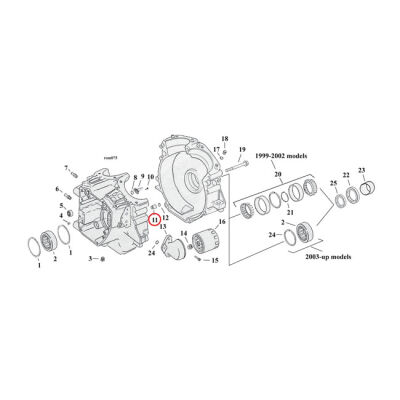 Dowel pin, transmission & crankcase | Lieferumfang: Nur ein Teil des abgebildeten Artikels.