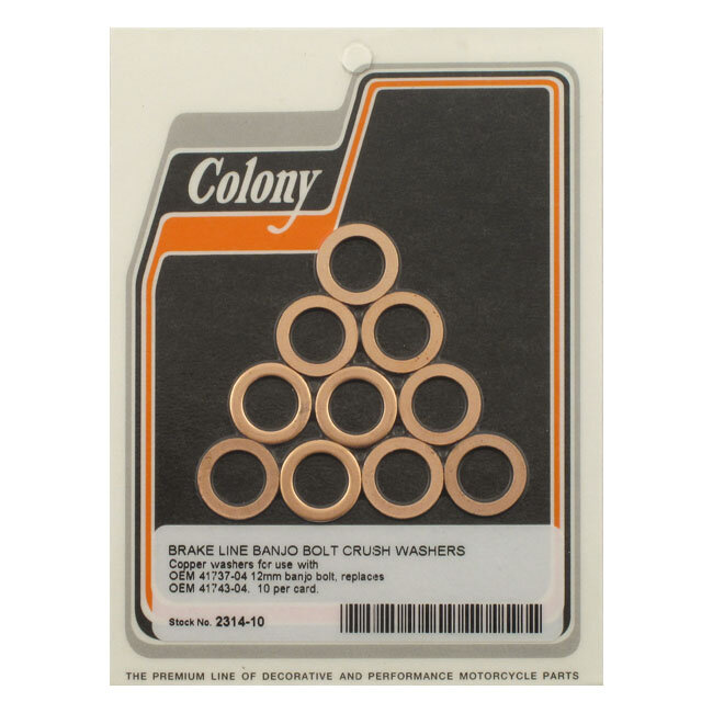 12mm brake seal washer | Lieferumfang: Nur ein Teil des abgebildeten Artikels.