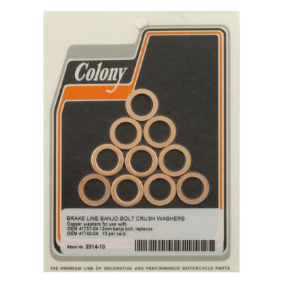 12mm brake seal washer | Lieferumfang: Nur ein Teil des abgebildeten Artikels.