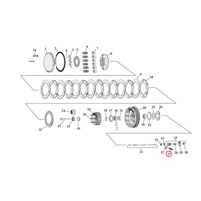 Spring, worm lever clutch/shifter pawl transmission | Lieferumfang: Nur ein Teil des abgebildeten Artikels.