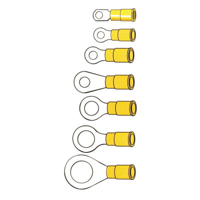 Connectors, ring terminal PVC, crimp. Yellow 3.5mm | Lieferumfang: Nur ein Teil des abgebildeten Artikels.