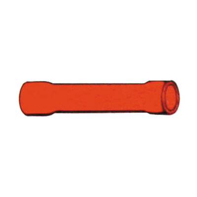 Connectors, Butt Splice PVC, crimp. Red | Lieferumfang: Nur ein Teil des abgebildeten Artikels.