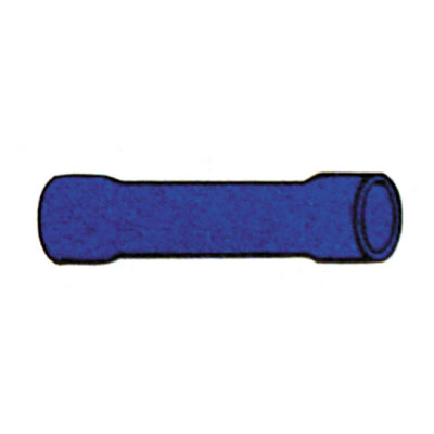 Connectors, butt splice PVC, crimp. Blue | Lieferumfang: Nur ein Teil des abgebildeten Artikels.