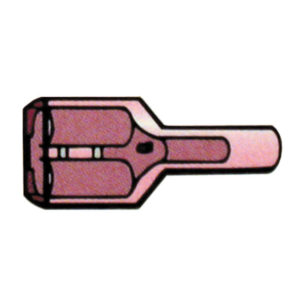 Connectors, slide-on terminal Nylon, crimp. Red...
