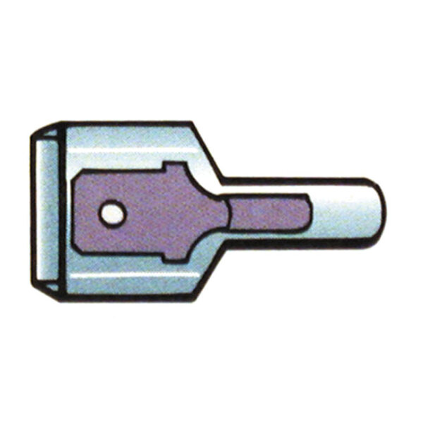 Connectors, slide-on terminal, blue | Lieferumfang: Nur...