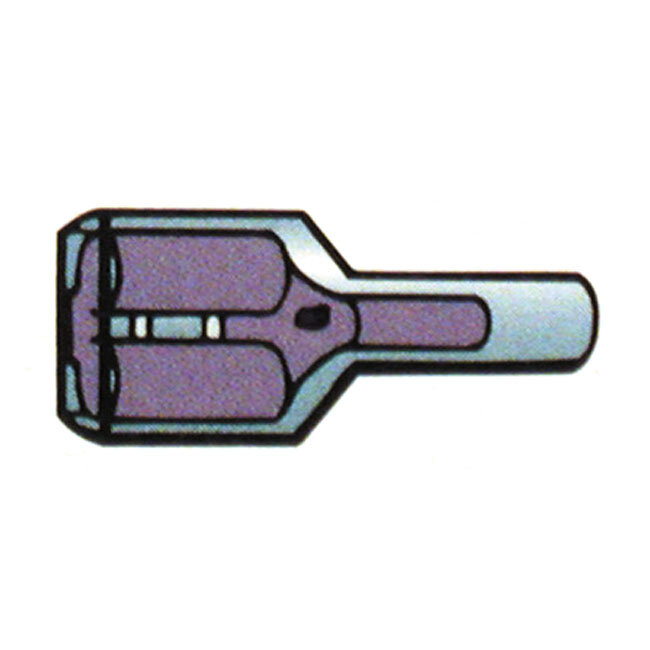 Connectors, slide-on terminal, blue | Lieferumfang: Nur ein Teil des abgebildeten Artikels.