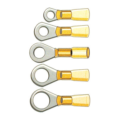Standard Co, Ring terminal connectors #10. Yellow | Lieferumfang: Nur ein Teil des abgebildeten Artikels.
