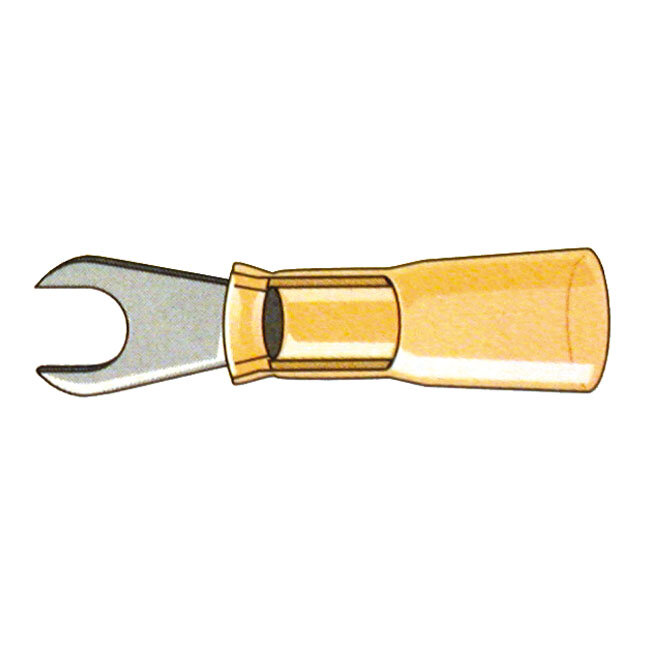 Standard Co, Spade terminal connectors #10. Yellow | Lieferumfang: Nur ein Teil des abgebildeten Artikels.