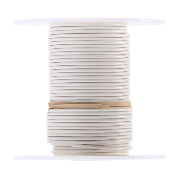 Wire on spool, 18 gauge. 100 ft. White | Lieferumfang: Nur ein Teil des abgebildeten Artikels.