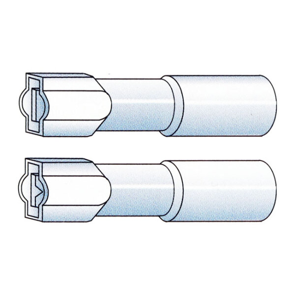 Connectors, Slide-On terminal, crimp/shrink. Blue,...