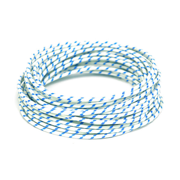 Classic cloth covered wiring, 25ft. roll. White/blue |...