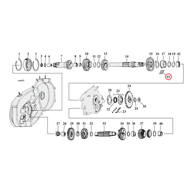 Transmission roller +.0008"""" | Lieferumfang: Nur ein Teil des abgebildeten Artikels.