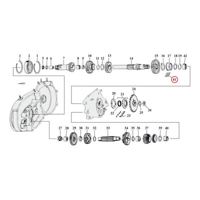 Transmission roller +.0008"""" | Lieferumfang: Nur ein Teil des abgebildeten Artikels.