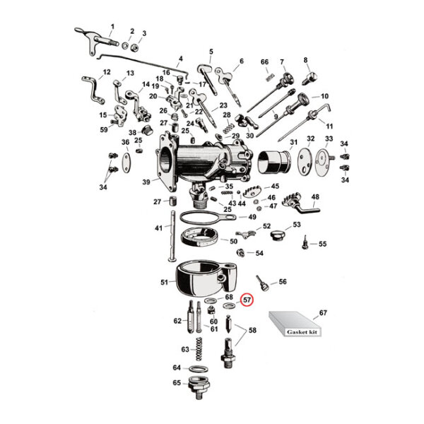 Samwel, washer seal, needle valve cap Linkert |...