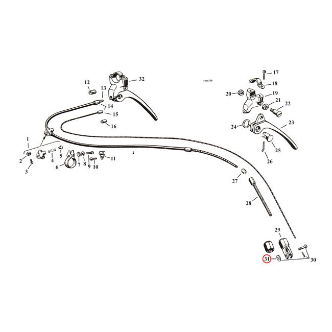 Washer, clevis pin | Lieferumfang: Nur ein Teil des abgebildeten Artikels.