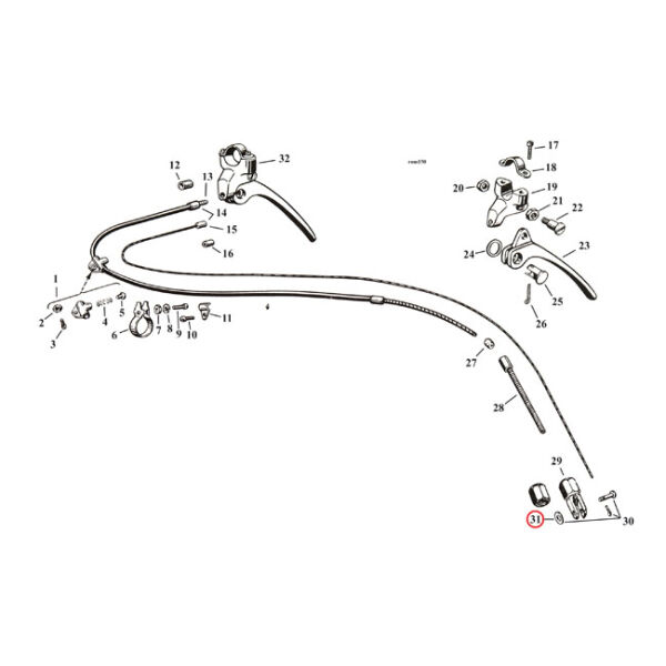 Washer, clevis pin | Lieferumfang: Nur ein Teil des...