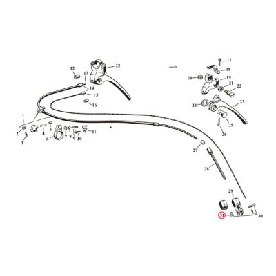 Washer, clevis pin | Lieferumfang: Nur ein Teil des abgebildeten Artikels.