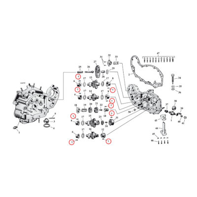 Roll pin, cam bushings | Lieferumfang: Nur ein Teil des abgebildeten Artikels.