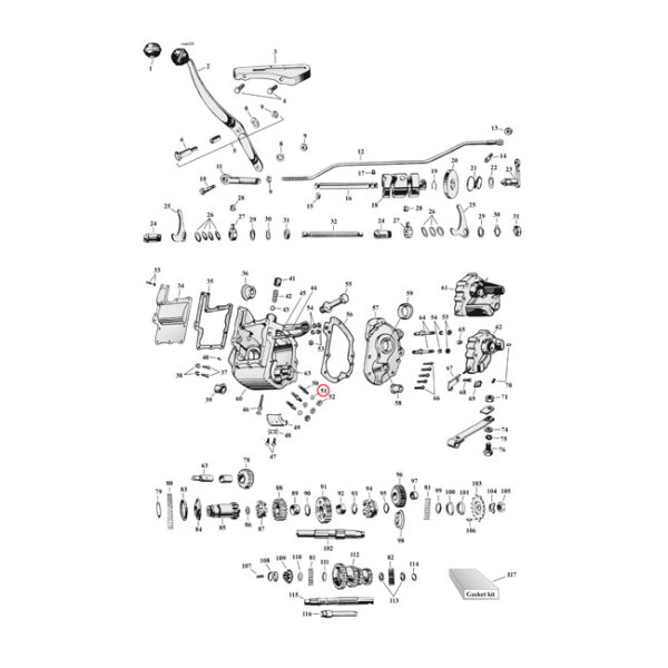 Washer, brace. Transm. Mount | Lieferumfang: Nur ein Teil...