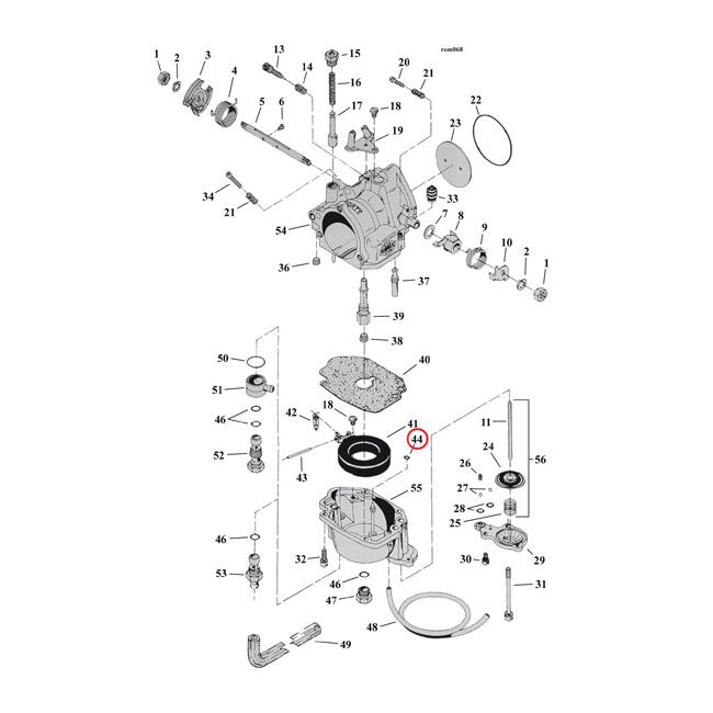 S&S, o-ring, ejector nozzle | Lieferumfang: Nur ein Teil des abgebildeten Artikels.