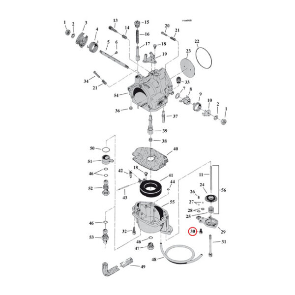 S&S, screw, acc pump cap | Lieferumfang: Nur ein Teil...