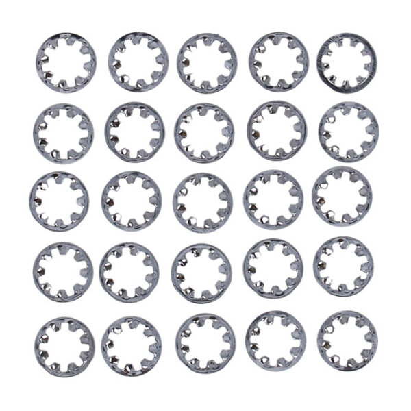 Chrome internal lock washer, #10 - 25 pack | Lieferumfang: Nur ein Teil des abgebildeten Artikels.