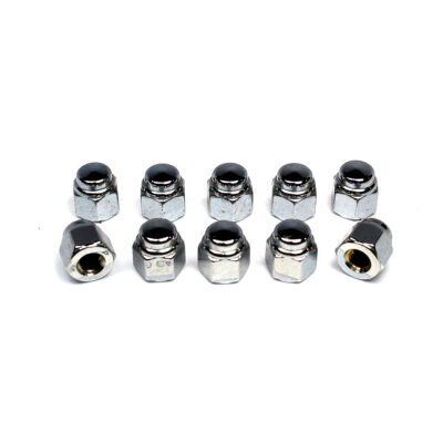 Colony, cap nuts 1/4-28 chrome plated | Lieferumfang: Nur ein Teil des abgebildeten Artikels.
